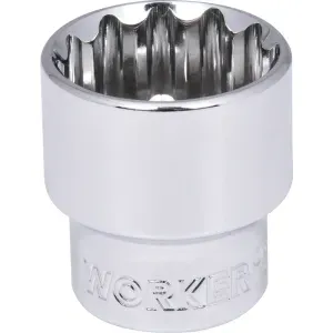 Soquete Estriado Encaixe 3/4" 46mm Worker