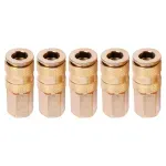 Engate Rápido Esfera 1/4" x 1/4" 5 Peças Worker