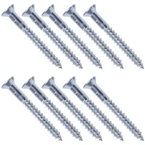 Parafuso Cabeça Chata Zincado 4,2x40mm 10 Peças Worker