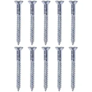 Parafuso Cabeça Chata Zincado 4,8x40mm 10 Peças Worker