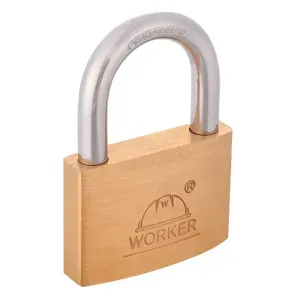Cadeado Autoblocável em Latão Maciço 45mm Worker