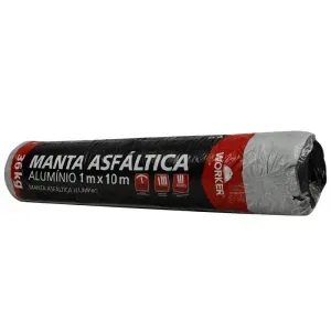 Manta Asfáltica Aluminizada 3mm 36kg 1mx10m Worker