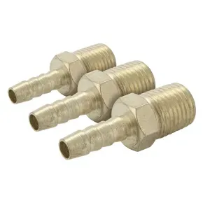 Espigão Macho 3/8x1/4 5pcs Para Mangueiras Worker