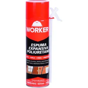 Espuma Expansiva em Poliuretano 425ml Worker