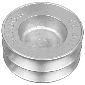 Polia de Alumínio B2 100mm 2 Canais Worker