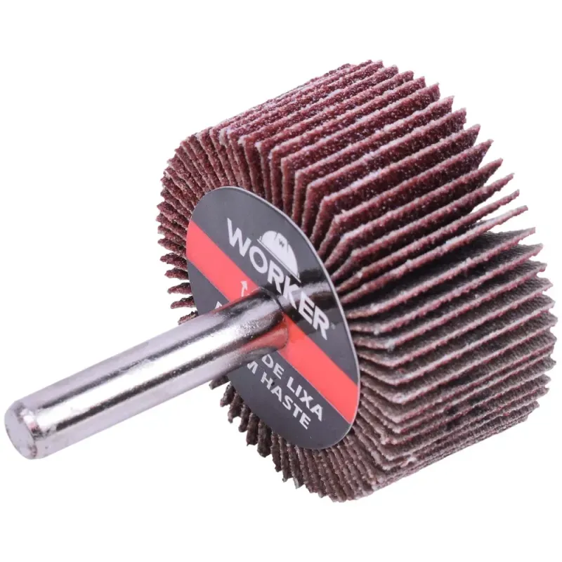 Roda de Lixa Com Haste 50mm x 25mm Grão 50 Worker