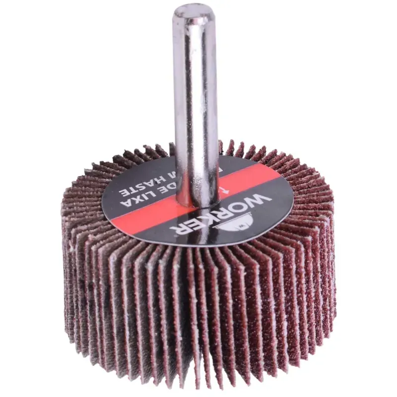 Roda de Lixa Com Haste 50mm x 25mm Grão 50 Worker