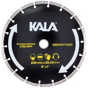 Disco Diamantado Segmentado 230X25,4mm KALA
