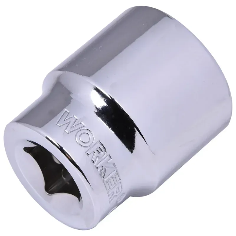 Soquete Estriado Encaixe 1/2" 27mm Worker