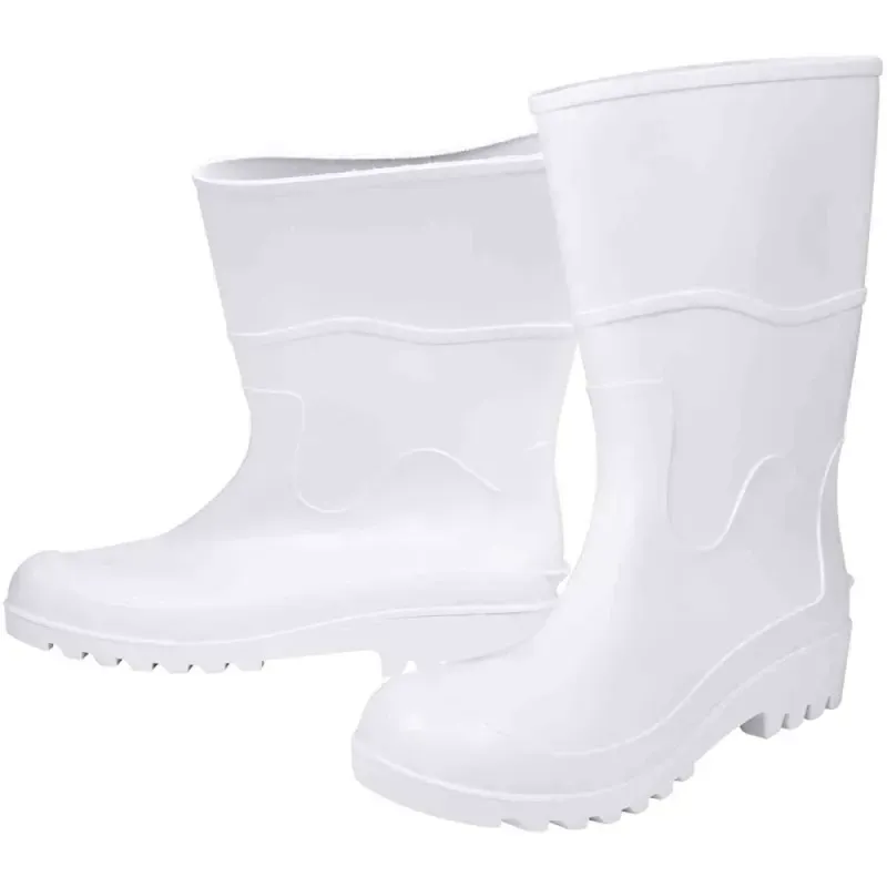 Bota Pvc Branca Nr 41 Cano Médio Sem Forro Kala
