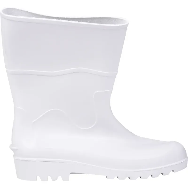 Bota Pvc Branca Nr 41 Cano Médio Sem Forro Kala