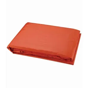 Lona Encerado Polietileno 100 Micras 6m x 6m Laranja Kala