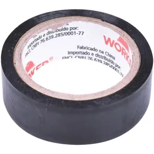 Fita Isolante de PVC Antichamas 0,13mm 19mmx10m Worker