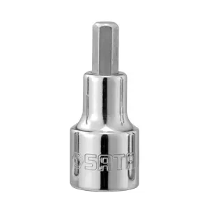 Soquete com Bit Hexagonal em Aço 1/2" 1/5"Sata