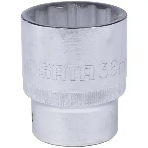 Soquete Estriado 36mm Encaixe 3/4" ST16617SC Sata