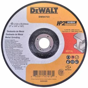 Disco de Desbaste 7"x1/4“x7/8" DW84703 Dewalt