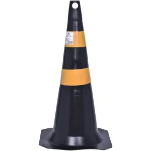 Cone para Sinalização em PVC 75cm Laranja e Branco Worker