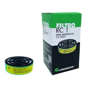 Filtro Respirador RC1 para classe P2 Carbografite