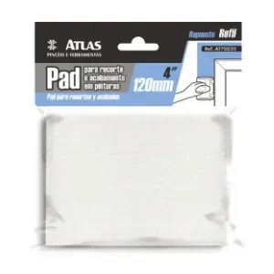 REFIL PAD PINTURA ATLAS 4" FLOCADO C/2