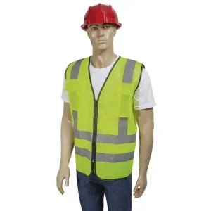 Colete Refletivo Amarelo com 2 Bolsos Worker