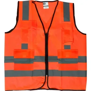 COLETE REFLETIVO LJ 4 BOLSOS WORKER