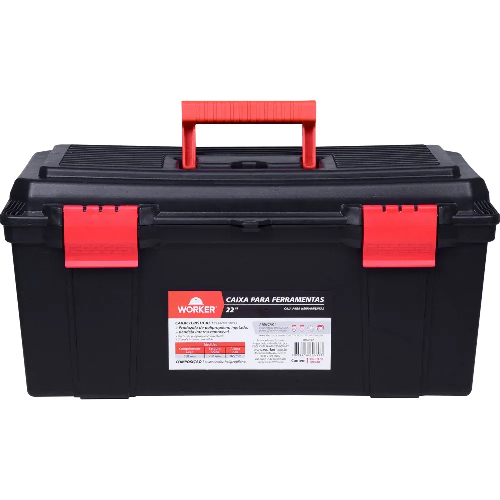 Caixa de Ferramentas 22 Worker - Qualidade - Ferramentas Kennedy