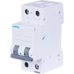 Disjuntor Bipolar Din Curva C 50A 400V 5SL12MCB Siemens