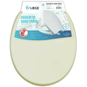 Assento Sanitário Soft Close Bege Liege