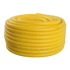 Eletroduto Corrugado em PVC Amarelo 32mm 25m Liege