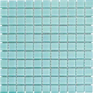 Pastilha De Vidro Cristal Verde Água 30cmx30cm Liege