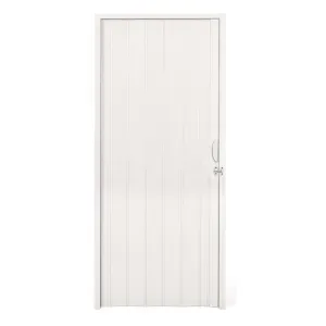 Porta Sanfonada PVC 2,10m x 70cm Branca Kala