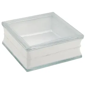 Tijolo de Vidro Clear Transparente 19x8cm 6 Peças Liege