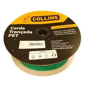 Corda Pet Trançada Verde em Carretel 6mmx150m Collins