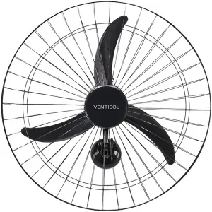 Ventilador de Parede Profissional New 60cm Preto Ventisol