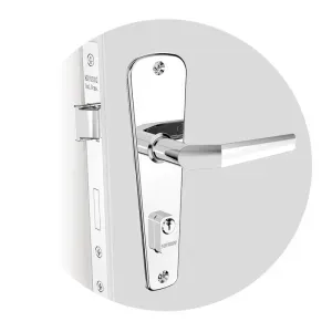 Fechadura Externa Pop Line E11 Alavanca Cromada 40mm Soprano