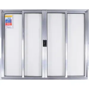 Janela SPP de Alumínio com 4 Folhas VL 100x120cm Aluvid