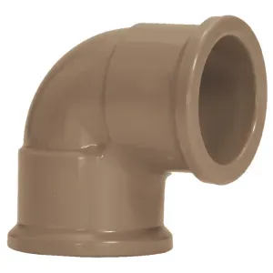 Joelho 90° Soldável em PVC Marrom 50mm Amanco