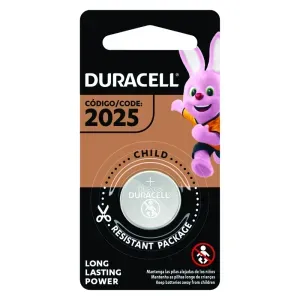 BATERIA CR2025 DURACELL LITHIUM 3V 1P