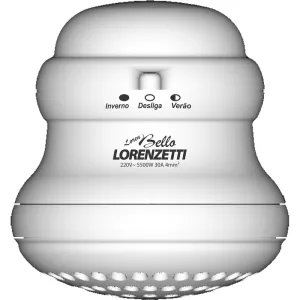 Chuveiro Loren Bello Branco 4600/5500W Lorenzetti