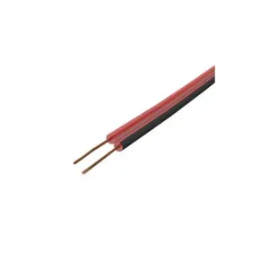 Cordão Polarizado 2x0,356mm 100m Preto/Vermelho Megatron