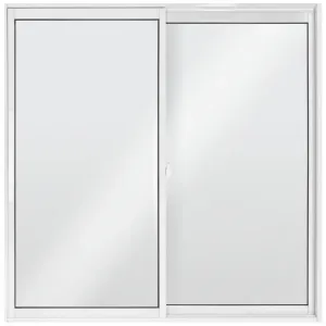 Janela Tropical Slim de Alumínio BR 2 Folhas VL 100x100cm Aluvid