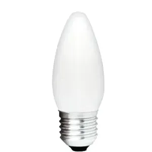 Lâmpada Vela Argenta Leitosa 25w 220v Philips