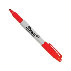 Marcador Permanente Industrial Ponta Fina Vermelho Sharpie