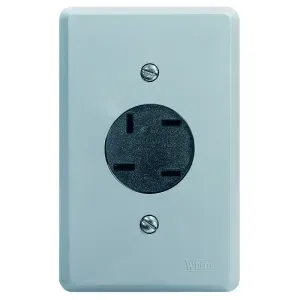 Tomada Telefone 4p Telebras Cinza Toc Walma