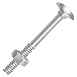 PARAFUSO FRANCÊS PORCA CISER 3/16"X2" ZINCADO 500 PEÇAS
