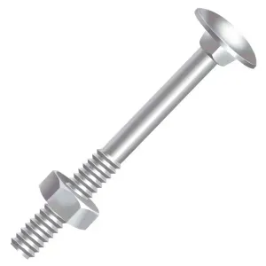 Parafuso Francês Porca Ciser 3/8"X6" Zincado 50 Peças