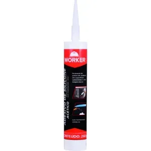 Silicone Acético Alta Temperatura 260g Vermelho Worker