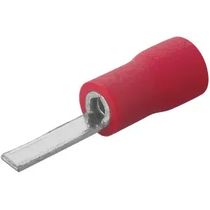 Terminal Pré-Isolado Pino Plano 0,5-1,5 Vermelho Liege