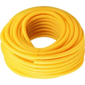 Eletroduto Corrugado Flex Amarelo 25mmx50M Amanco