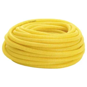 Eletroduto Corrugado Flexível em PVC Amarelo 32mm 25m Amanco